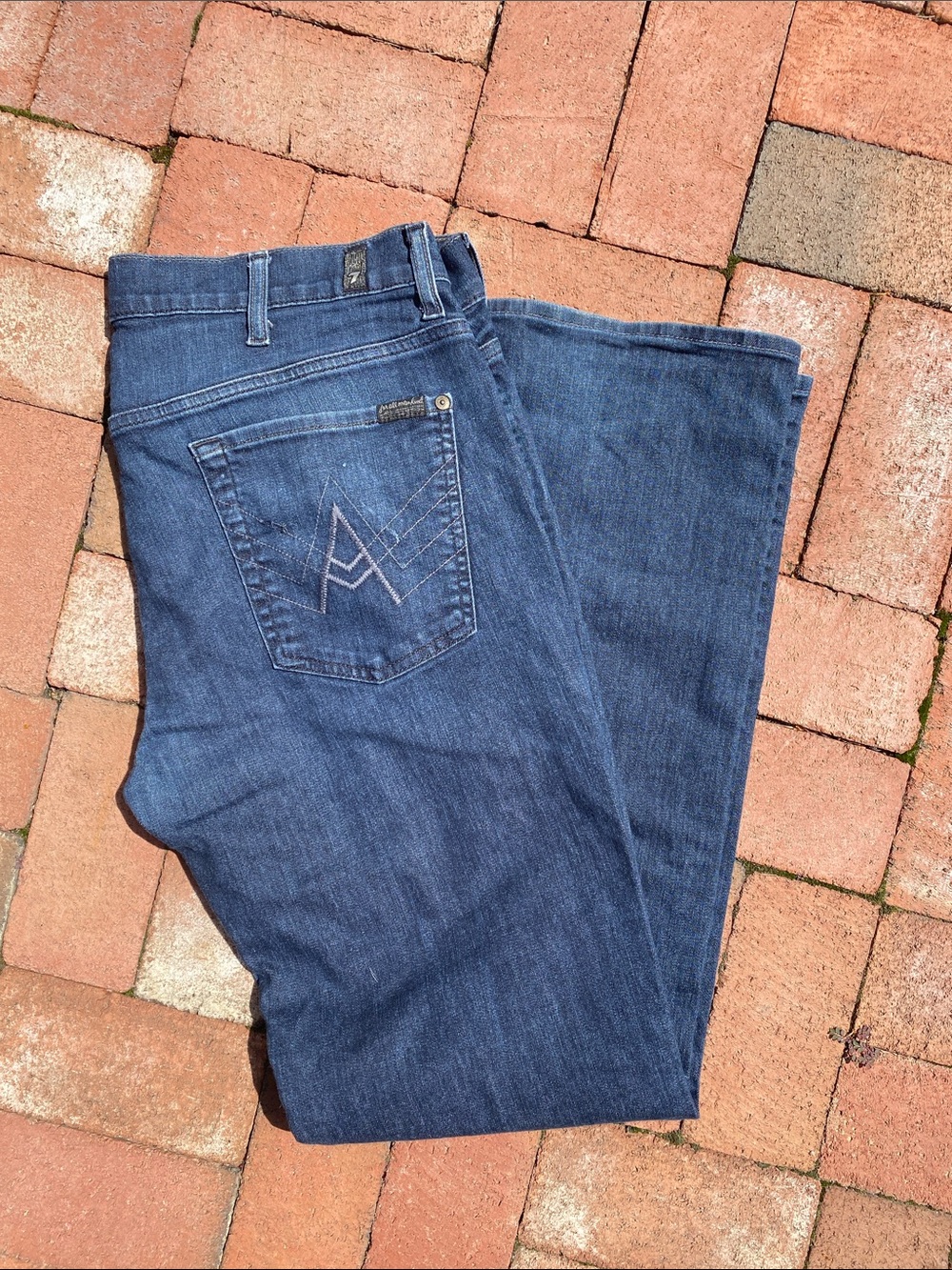 7 For All Mankind Men's Indigo Straight Jeans